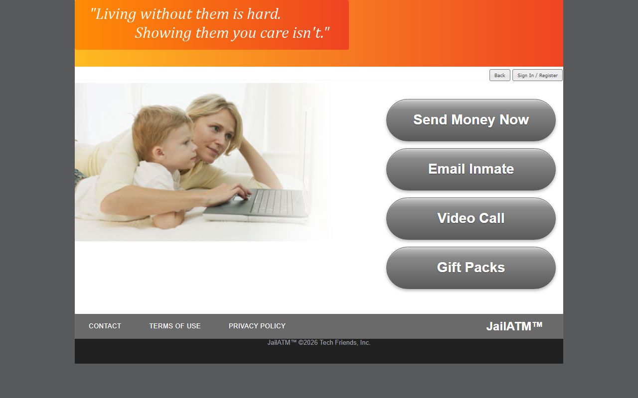 Alger County inmate records JailATM deposit portal for adding money to a jail account