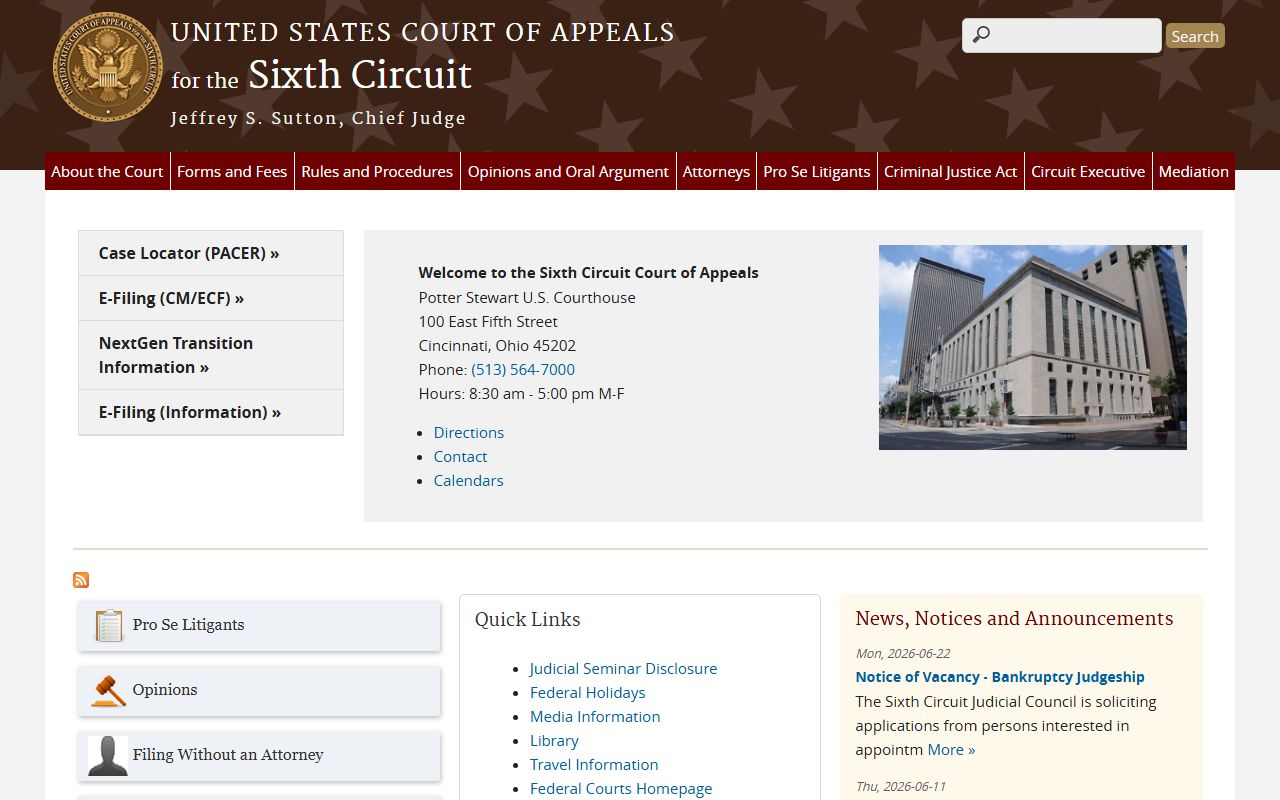 Alger County probate records and the U.S. Sixth Circuit Court of Appeals